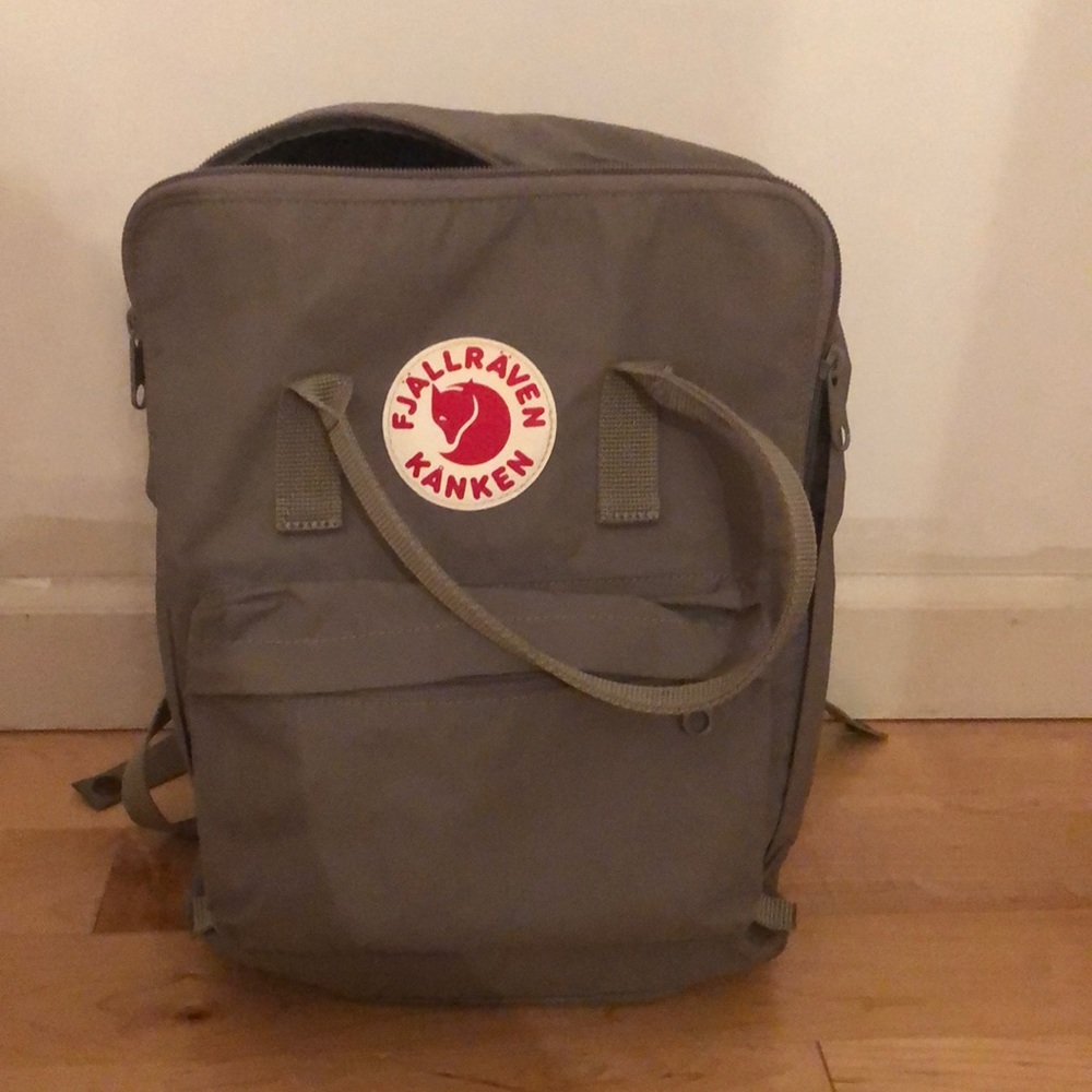 fjallraven kanken grey backpack